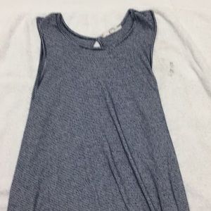 Navy and white striped top